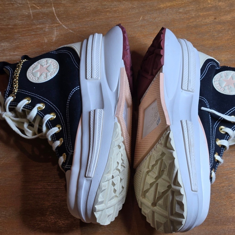 Converse Run Star Legacy Valentines Platform Women Size 8.5 Gold Chain Shoes - Picture 10 of 16